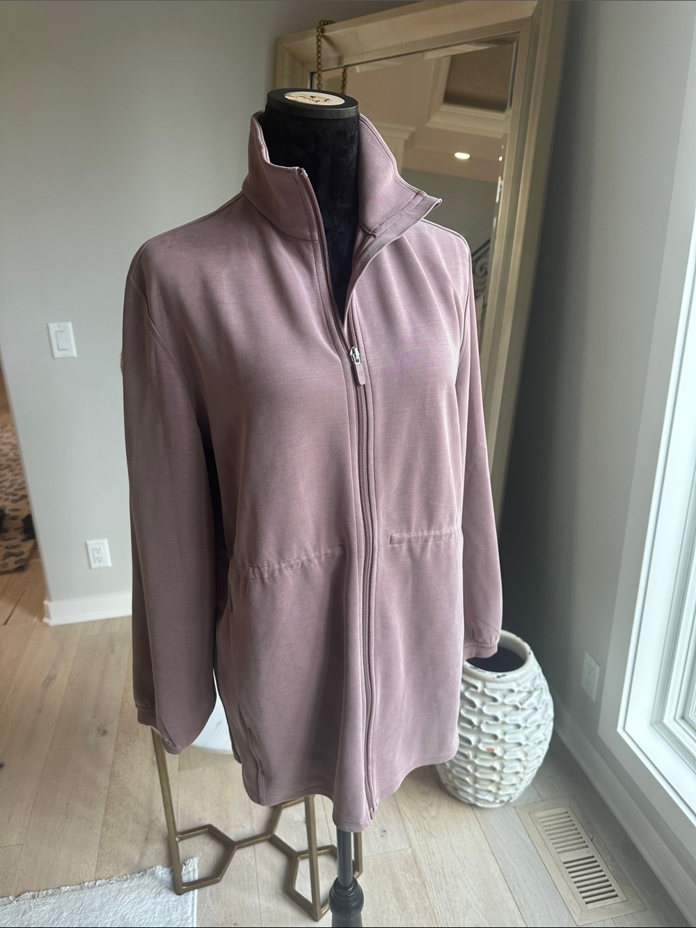 lululemon athletica Dusty Mauve Full-Zip Utility mock neck Jacket